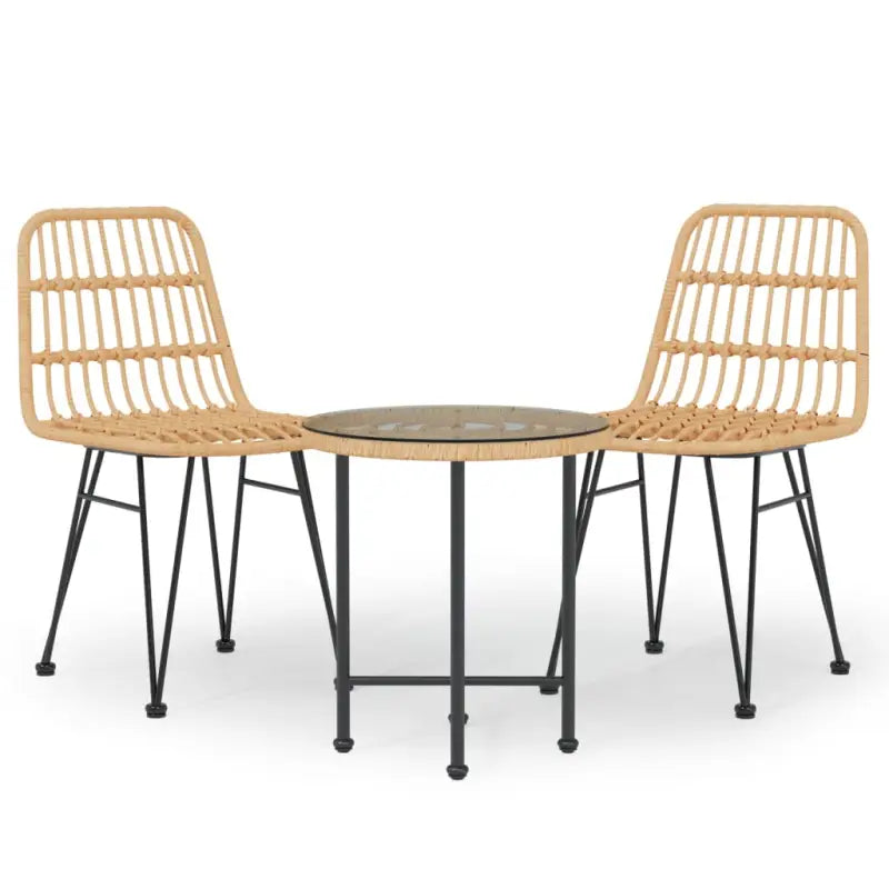 Tuinset van poly rattan met mooi uiterlijk en afmetingen eenvoudig schoon - Tuinsets