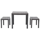 Tuinset voor loungen en dineren met montage vereist levering bevat - Bruin - Tuinsets