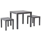 Tuinset voor loungen en dineren met montage vereist levering bevat - Bruin - Tuinsets