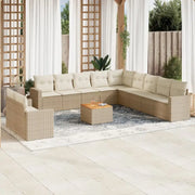 Tuinsets in beige materiaal met gepoedercoat staal en ideale afmetingen - Tuinsets