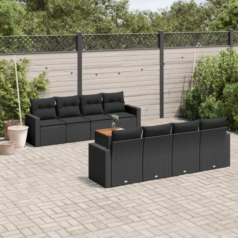 Tuinsets in gemengd beige met waterdichte tas voor buiten ontspanning - Zwart - Tuinsets