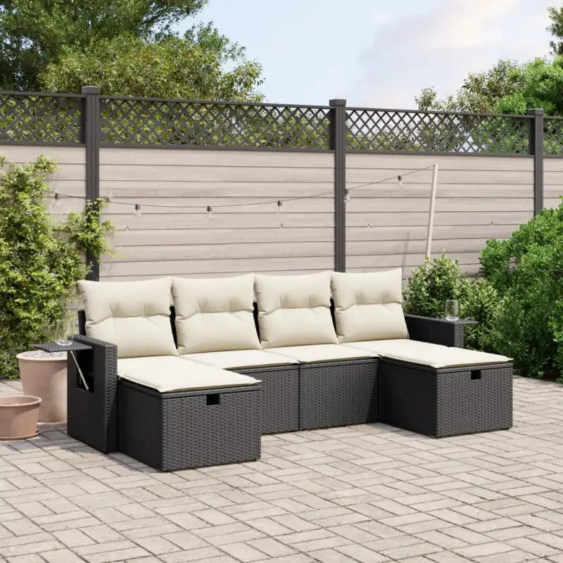 Tuinsets met gepoedercoat staal en zwarte materialen voor comfortabele buitenruimte - Tuinsets