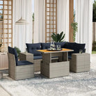 Tuinsets met grijs materiaal en gepoedercoat staal voor buitenplezier - Grijs / table + 1x corner + 2x middle - Tuinsets