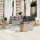 Tuinsets met grijs materiaal en waterdichte zak voor buitencomfort - Beige en grijs / Zonder tafel - Tuinsets