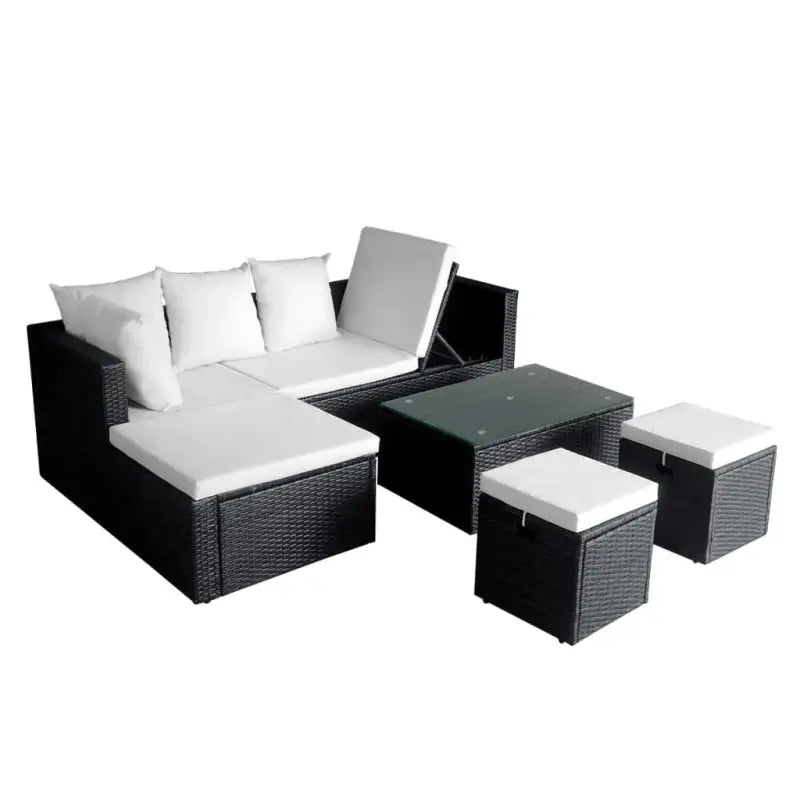 Tuinsets met stalen frame voor moderne elegantie levering bevat - Tuinsets