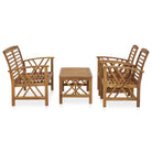 Tuinsets van massief acaciahout met vintage uitstraling - Tuinsets