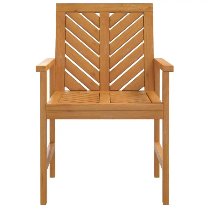 Tuinstoelen met latten in visgraatpatroon van massief acaciahout - Tuinstoelen