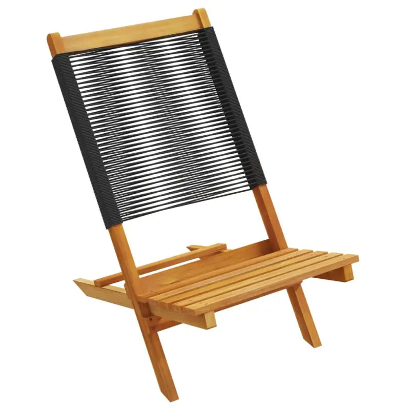 Tuinstoelen met massief acaciahout en gekantelde rugleuning - Tuinstoelen