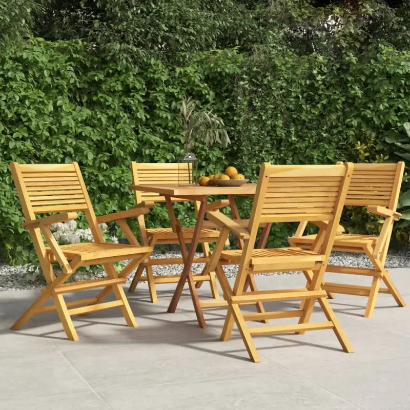 Tuinstoelen met massief teakhout voor een comfortabele ervaring - 4 / Met armleuning - Tuinstoelen