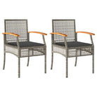 Tuinstoelen met poly rattan en comfortabele zitervaring - Tuinstoelen