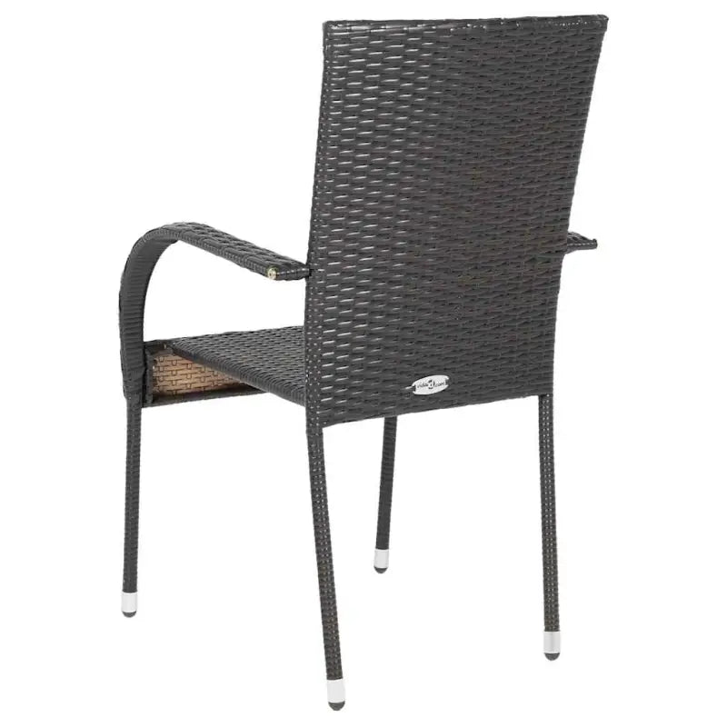 Tuinstoelen met poly rattan en gepoedercoat stalen frame voor outdoor gebruik - Tuinstoelen