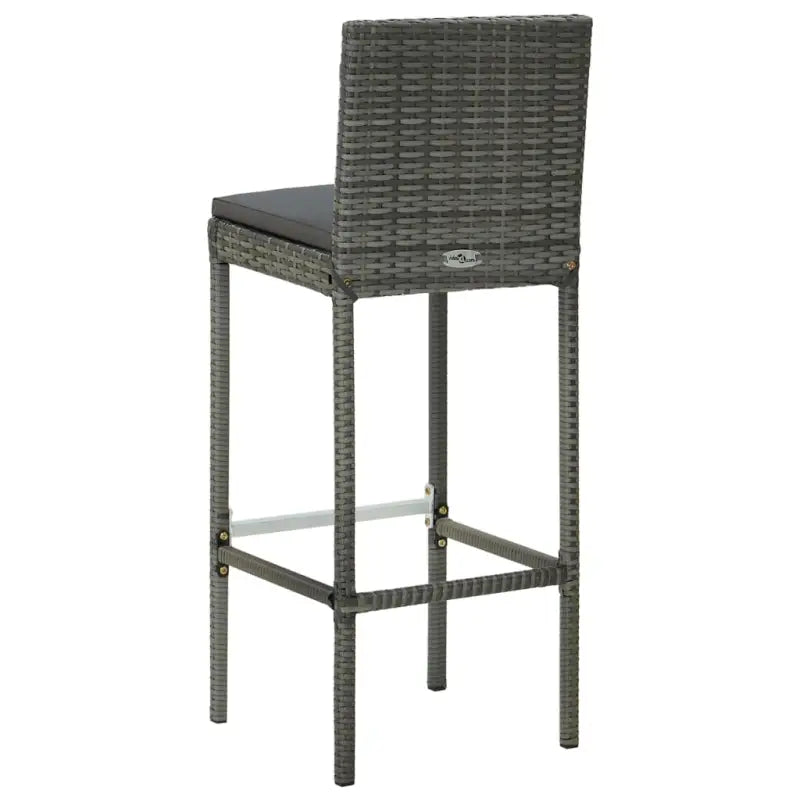Tuinstoelen met poly rattan en stalen frame voor een moderne buitenruimte - Tuinstoelen