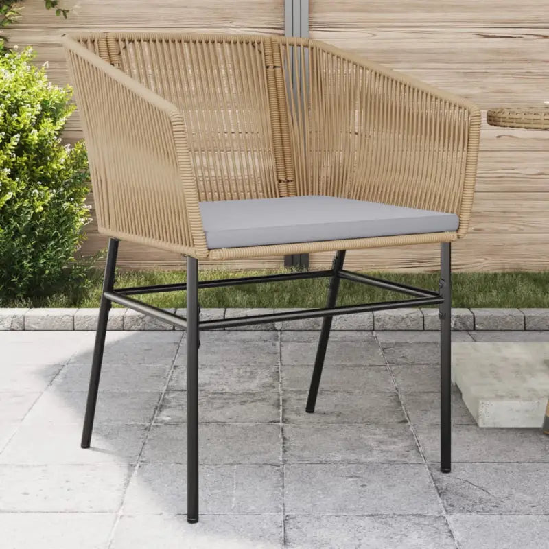 Tuinstoelen met poly rattan voor een comfortabele zitervaring - Bruin / 1 - Tuinstoelen
