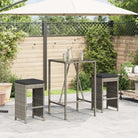 Tuinstoelen met poly rattan voor een comfortabele zitervaring - Grijs / 2 - Tuinstoelen