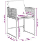 Tuinstoelen met poly rattan voor een comfortabele zitervaring met wasbare hoes - Tuinstoelen