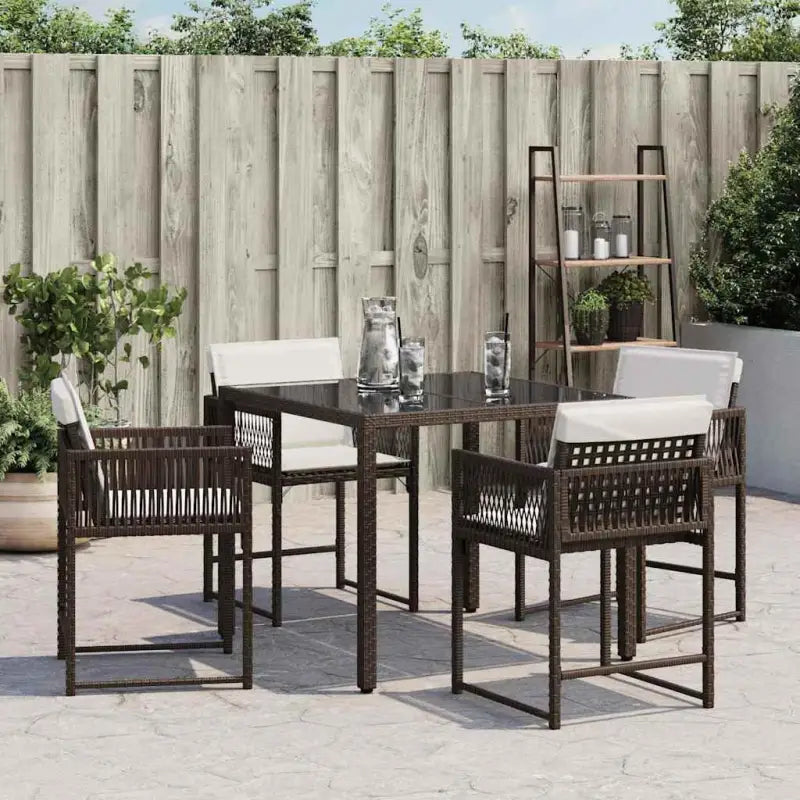 Tuinstoelen met poly rattan voor een comfortabele zitervaring met wasbare hoes - Tuinstoelen