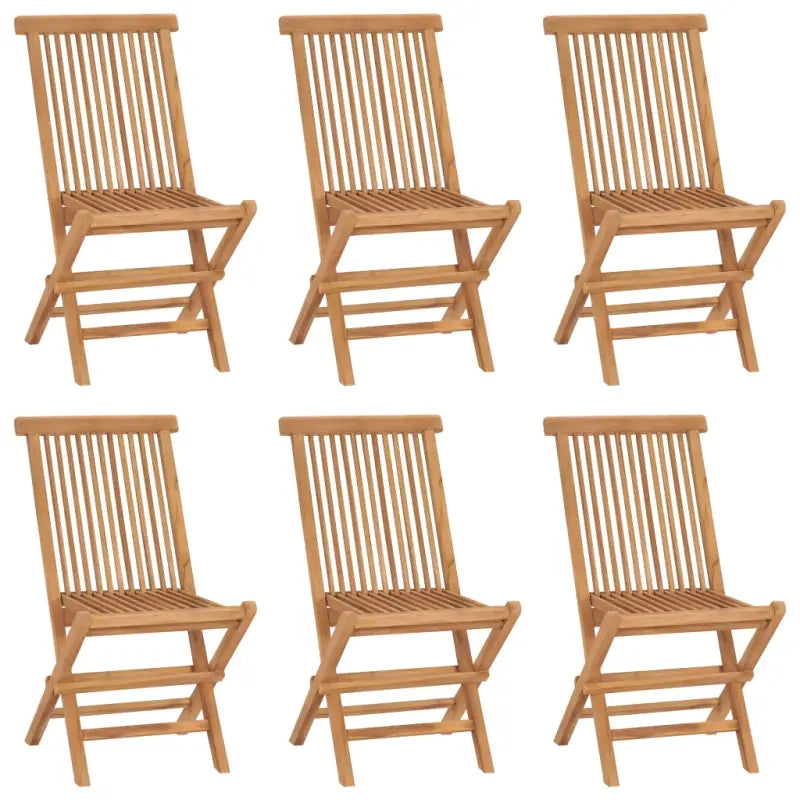 Tuinstoelen set van fijn geschuurd teakhout met comfortabele afmetingen - 6 - Tuinstoelen