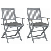 Tuinstoelen set van massief acaciahout met kussens voor buitenâ - Tuinstoelen