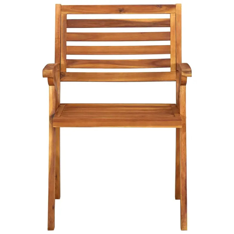 Tuinstoelen set van massief acaciahout met touwtjes voor tuin of terras - Tuinstoelen