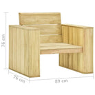 Tuinstoelen van geïmpregneerd grenenhout met comfortabele kussens - Tuinstoelen