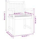 Tuinstoelen van massief acaciahout met gelat ontwerp voor ultiem comfort - Tuinstoelen