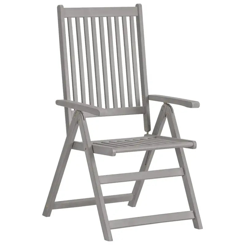 Tuinstoelen van massief acaciahout met greywash afwerking en kussens - Tuinstoelen