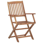 Tuinstoelen van massief acaciahout met kussens voor terras of tuin - Tuinstoelen