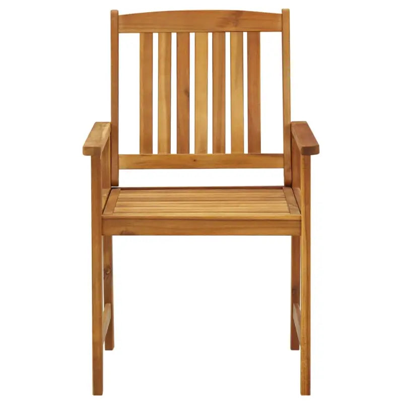 Tuinstoelen van massief acaciahout met rustieke charme - Tuinstoelen