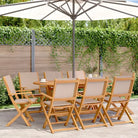 Tuinstoelen van massief acaciahout voor comfort en duurzaamheid - Taupe / 8 - Tuinstoelen