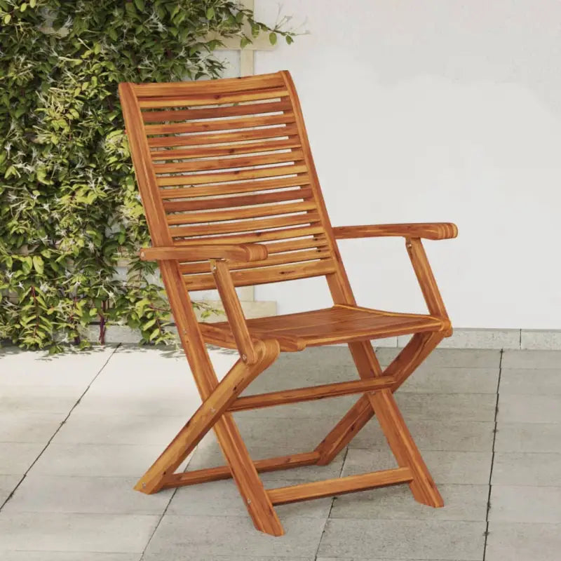 Tuinstoelen van massief acaciahout voor comfortabel buiten genieten - 2 / Met armleuning - Tuinstoelen