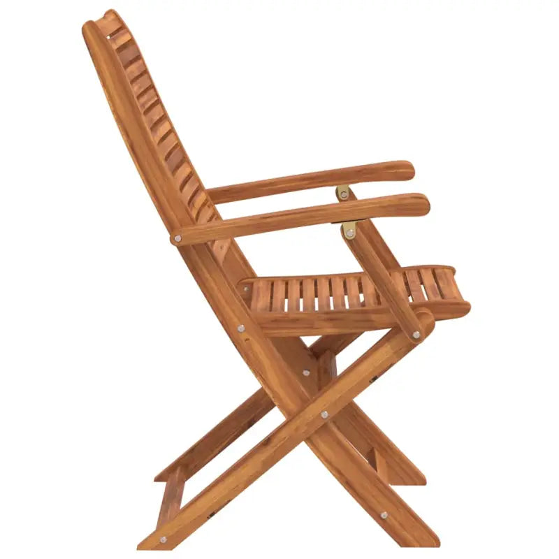Tuinstoelen van massief acaciahout voor comfortabel buiten genieten - Tuinstoelen