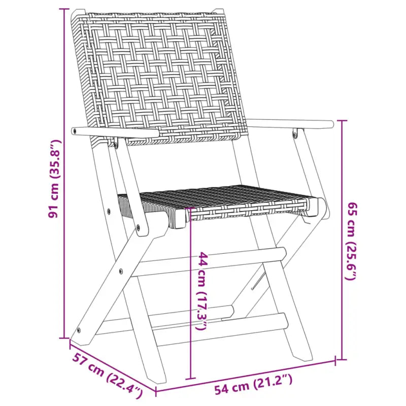 Tuinstoelen van massief acaciahout voor duurzaam comfort - Tuinstoelen