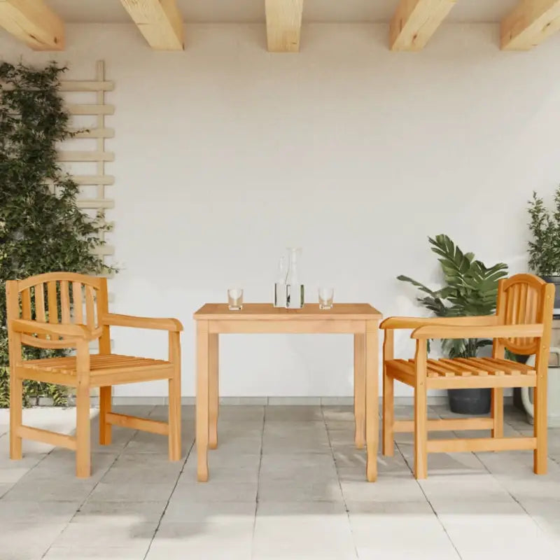 Tuinstoelen van massief teakhout met gelat ontwerp voor buiten - Tuinstoelen