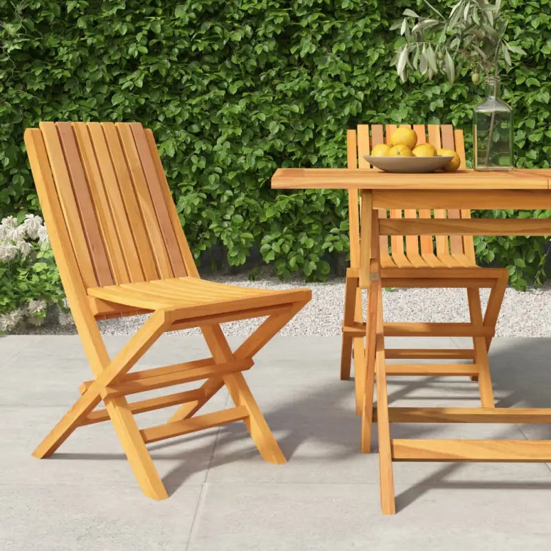 Tuinstoelen van massief teakhout voor een comfortabele ervaring - 2 / Zonder armleuning - Tuinstoelen