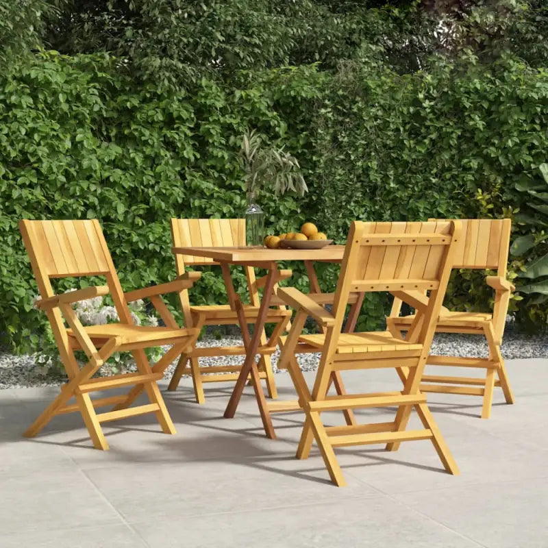 Tuinstoelen van massief teakhout voor een comfortabele ervaring - 4 / Met armleuning - Tuinstoelen