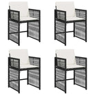 Tuinstoelen van poly rattan voor comfortabele zitervaring met wasbare hoes - Tuinstoelen
