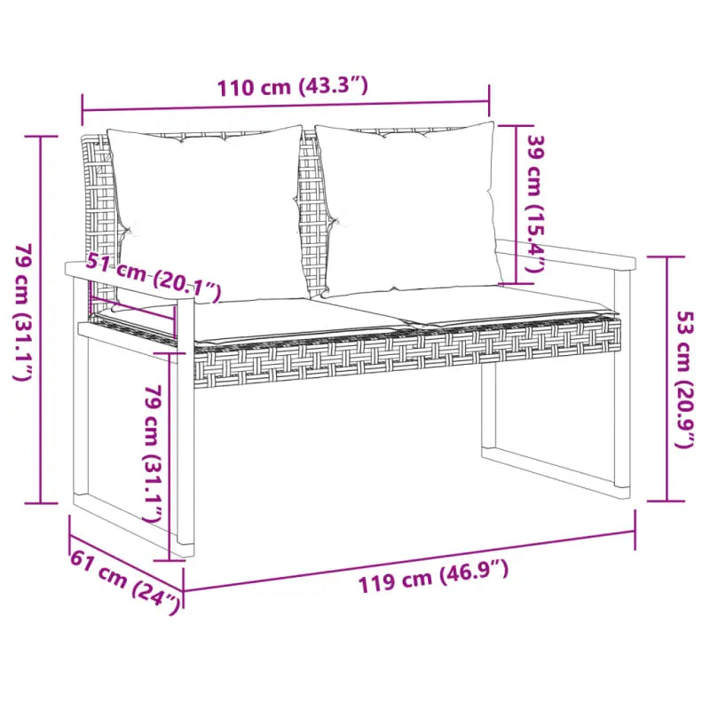 Tuinstoelen van poly rattan voor een comfortabele zitervaring - Tuinbanken