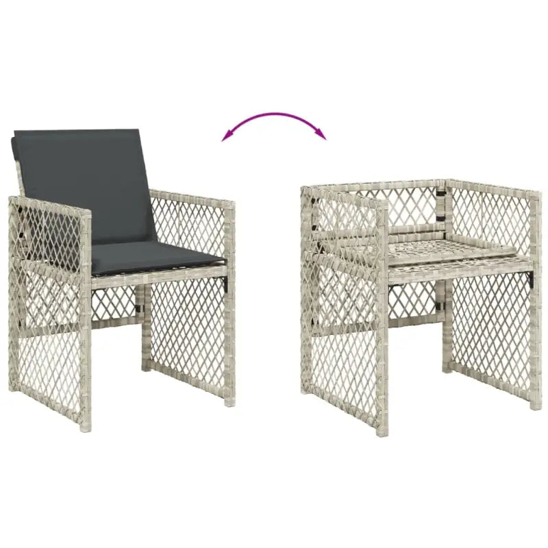 Tuinstoelen van poly rattan voor een comfortabele zitervaring - Tuinstoelen