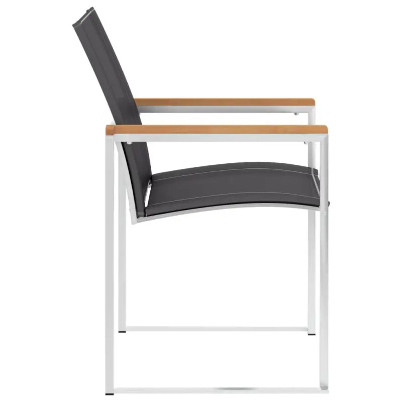 Tuinstoelen van teakhout met roestvrij staal voor een stijlvolle tuin - Tuinstoelen