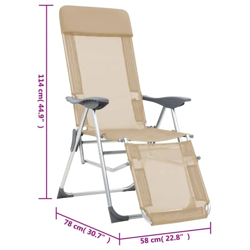 Tuinstoelen voor buitenactiviteiten met ademend textileen - Tuinstoelen