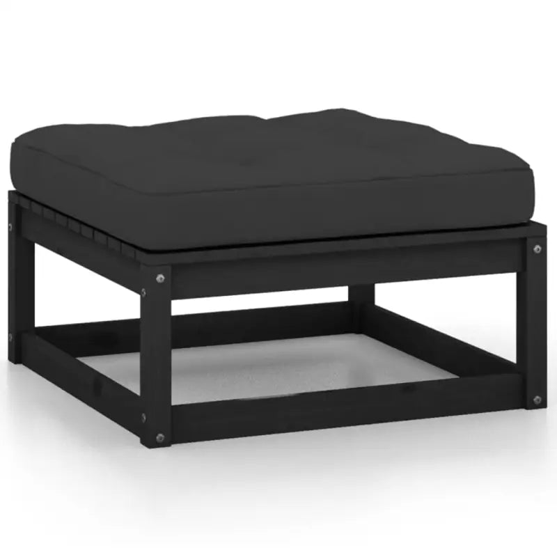 Tuinstoelset met massief grenenhout en rug- zijkussens voor comfortabel genieten - Tuinsets
