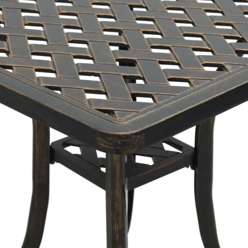 Tuintafel met afzonderlijke poten van gietaluminium voor binnen en buiten - Tuintafels