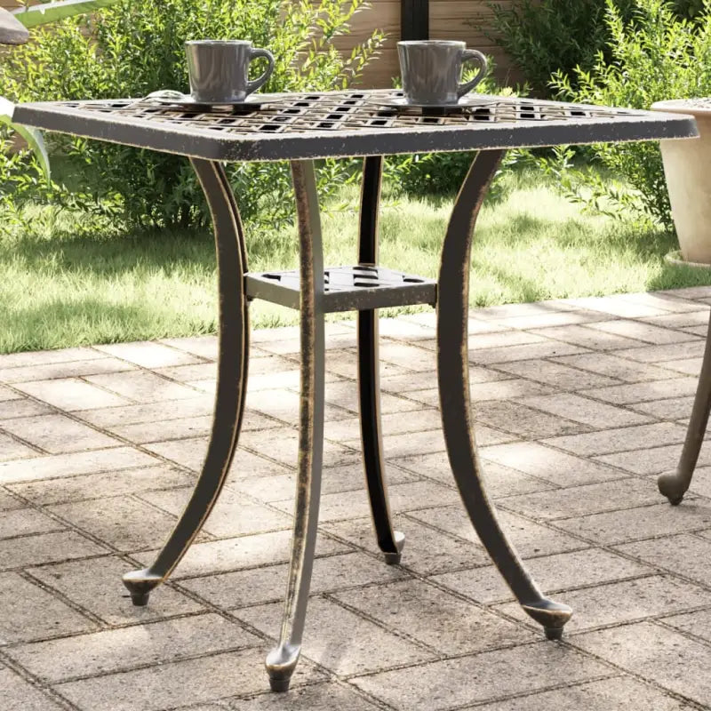 Tuintafel met afzonderlijke poten van gietaluminium voor binnen en buiten - Tuintafels