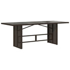 Tuintafel met gehard glas blad en duurzaam poly rattan - Tuintafels