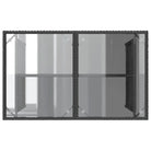 Tuintafel met glazen blad en poly rattan voor buitening - Tuintafels