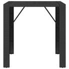 Tuintafel met glazen blad en poly rattan voor eenvoudig schoon plezier - Tuintafels