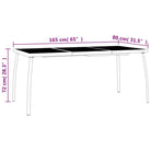 Tuintafel met trendy gaasdesign en stabiel frame voor buitengebruik - Tuintafels