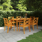 Tuintafel van massief acaciahout met diagonale poten - 160 x 90 x 75 cm / 1 - Tuintafels
