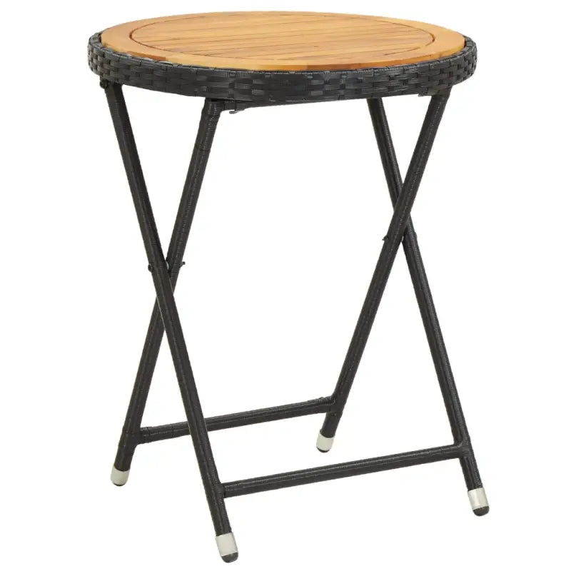 Tuintafel van massief acaciahout met stalen frame voor rustieke tuinplezier - Tuintafels
