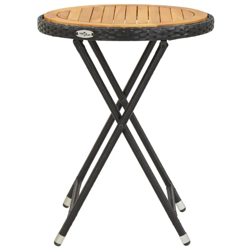 Tuintafel van massief acaciahout met stalen frame voor rustieke tuinplezier - Tuintafels